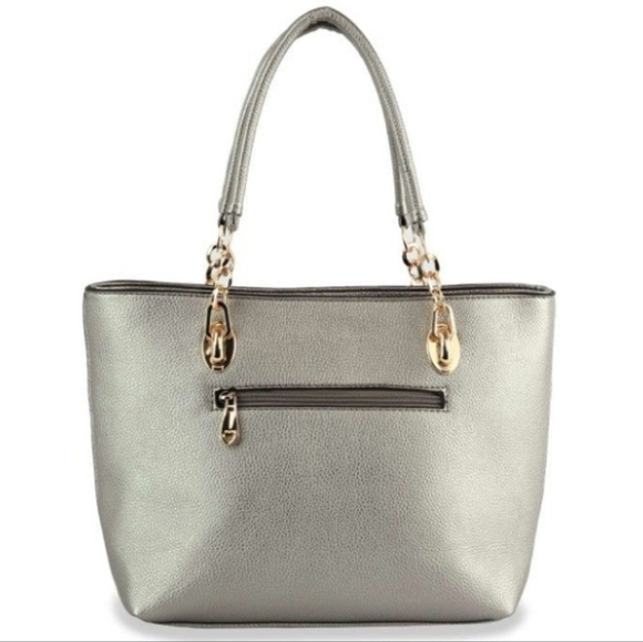 BOUTIQUE RHINESTONE ACCENT TOTE SET - Picture 4 of 4